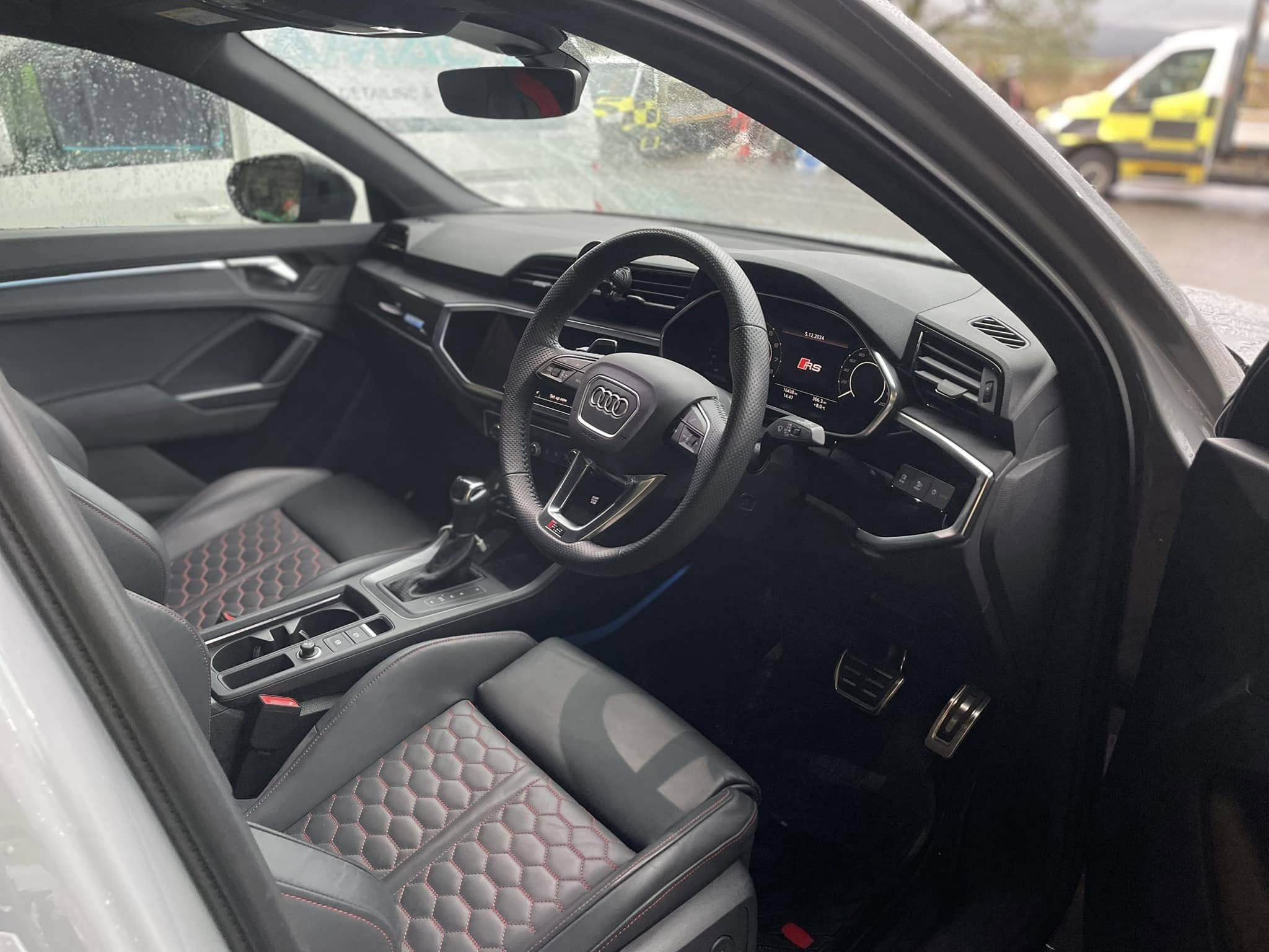 Interior of Audi RS Q8 in Edinburgh