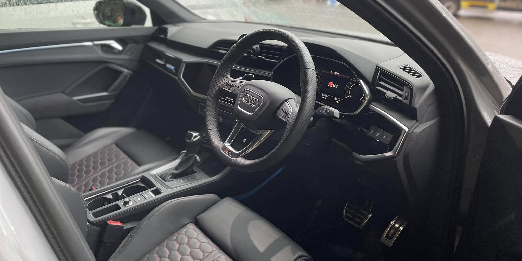 Interior of Audi RS Q8 in Edinburgh